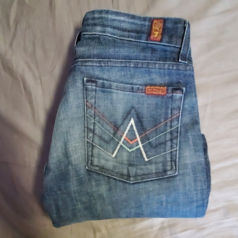 7 For All Mankind 'A' Pocket Multicolor Jeans